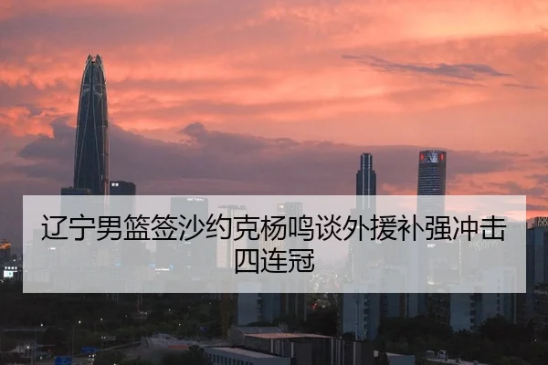辽宁男篮签沙约克杨鸣谈外援补强冲击四连冠